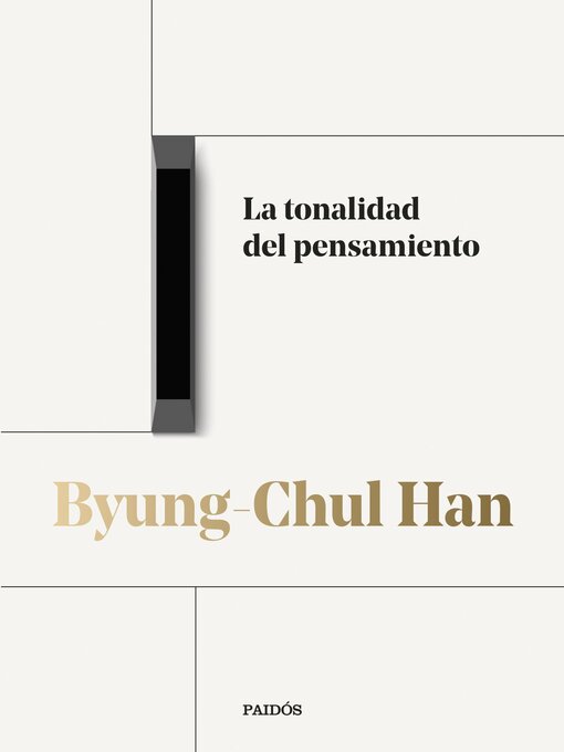 Title details for La tonalidad del pensamiento by Byung-Chul Han - Available